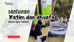 Santunan rutin anak yatim dan dhuafa binaan Agen Sedekah